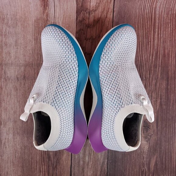 Allbirds Womens 8.5 Tree Dasher Relay Running Shoes Blizzard Thrive Teal Purple - Picture 9 of 14